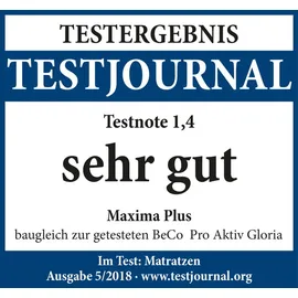 Beco Maxima Plus Taschenfederkernmatratze 140x200cm 22 cm H3, hoch - weiß