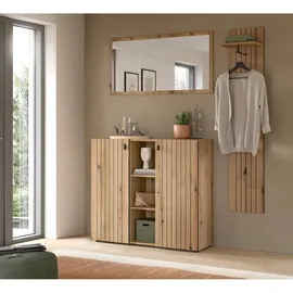 Möbel Boss STATION Garderobenset 157x192x37 cm braun