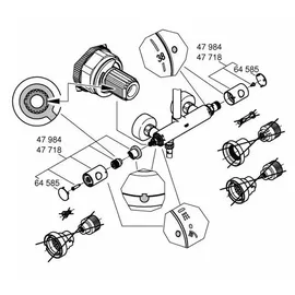 Grohe Metallgriff 1/2" Armaturengriff