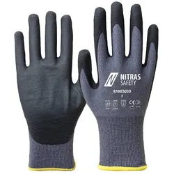 AS Arbeitsschutz Nitras Antistatikhandschuhe | Spezial-Stretch-Strick | Gr. 7 | Arbeitshandschuhe