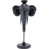 Kare Design Kerzenständer Elephant Head, schwarz, 49cm