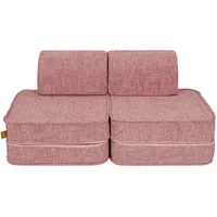MeowBaby Kindersofa,, Roségold, Textil, 120x25x60 cm, Kinder- & Jugendzimmer, Kindermöbel, Kindersitzmöbel & -tische, Kindersessel & -sofas