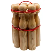 Gico Kegelspiel Kegel Set Bowling aus Holz für Kinder