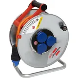 Brennenstuhl, Kabelrolle, Garant SK IP44 Kabeltrommel 290 50m AT-N07V3V3-F 3G1,5, 3-fach Steckdosen T13/230V (IP55),mit The (50 m, 1.50 mm2)