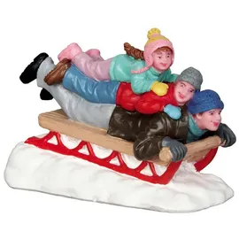 Lemax Sledding With Dad Weihnachtsdorf 0,68 m braun/mehrfarbig