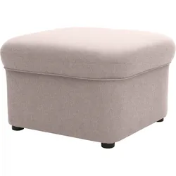 Hocker DOMO COLLECTION "Faenza", grau (taupe), B:60cm H:41cm T:60cm, 92% Polyester, 8% Nylon, Hocker, Polsterhocker, DOMO collection Hocker, in großer Farbvielfalt