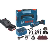 Bosch Professional, Multifunktionswerkzeug, Bosch GOP 18V-34 Professional Akku Multi Cutter 18 V Starlock Plus + 1x Akku 5,0 Ah + Ladegerät +