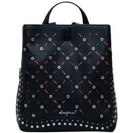 DESIGUAL Yankee Metal Patch Sumy Mini Backpack Schwarz