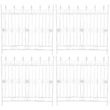 CLP Gartenzaun Mangold 4er Set  -  Weiß