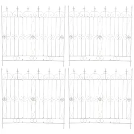 CLP Gartenzaun Mangold 4er Set  -  Weiß