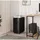 Woltu Rollcontainer, Schwarz,