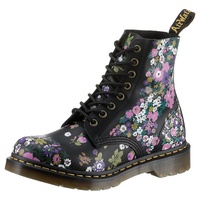 - Vintage Floral Print Backhand Boots multicolor