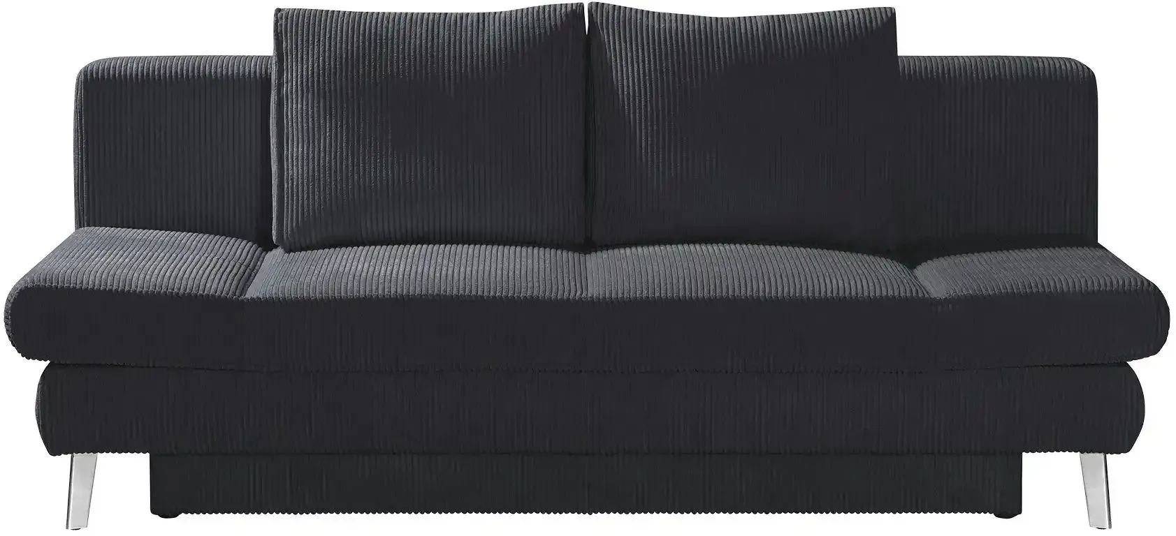 Schlafsofa mit Bettkasten Sidney ¦ grau ¦ Maße (cm): B: 200 H: 85 T: 90.0