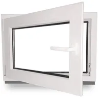 Kellerfenster - Kunststoff - Fenster - innen weiß/außen weiß - BxH: 110 x 40 cm - 1100 x 400 mm - DIN Links - 2 fach Verglasung - 60 mm Profil