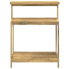 vidaXL Umtopfbank 86,5 x 48,5 x 106 cm Pflanztisch Weiß