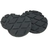 Gummiauflagen zum Reifenwechseln über 50 Varianten Rangierwagenheber Wagenheber Hebebühne Gummiklotz Auflage Unterstellbock Gummiblock Auto KFZ PKW Schutz Kratzer rund eckig (4 Stück Raute 100x10)