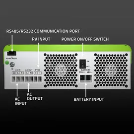 Qoltec Hybrid-Solarwechselrichter Off-Grid 6200W