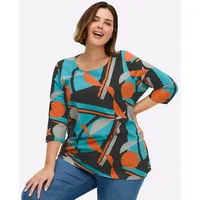 Sieh an! Longshirt Schwarz 48