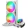 Cooler Master MasterLiquid 240 Core II Wasserkühlung – 240mm AIO Wasserkühlsystem (max. 260 W TDP), GR9-Doppelkammerpumpe, verbesserte ARGB-Gen-2-Lüfter, schnell montierbare AMD- und Intel-Kits – Weiß