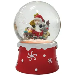 12x Schneekugel LED Weihnachten Glas Christmas Schmuck Advent Dekoration Winter