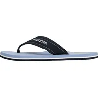 Tommy Hilfiger Herren Flip Flops Padded Beach Sandal Zehentrenner, Blau (Brisk Blue), 40