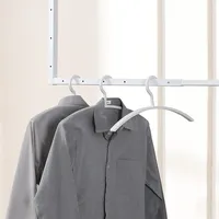 Home Deluxe Kleiderbügel aus Kunststoff Rack Weiß, - 10