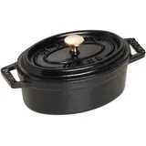 Staub Cocotte 31 cm oval schwarz