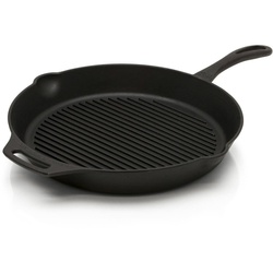 Petromax Grillpfanne, Gusseisen, Feuerpfanne, Grillpfanne fp30h Ø30 cm aus Gusseisen mit Henkeln schwarz