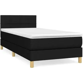 vidaXL Boxspringbett 100 x 200 cm Schwarz