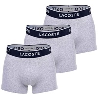 Lacoste Trunks grey chine S 3er Pack