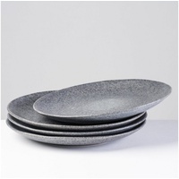 Gipfelstück Speisteller-Set Steinzeug Moos'n'stein (Farbe: Grau)