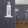 Relaxdays Desinfektionsspender 10029929_0 weiß Kunststoff 0,5 l, 1 St.