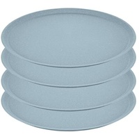 Koziol Connect Plate Teller 25,5 cm 4er-Set Speiseteller Kunststoff Blau