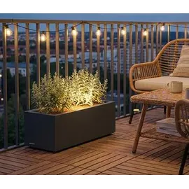 Herstera Cube Balcony M Plus 60 x 25 x 25 cm Anthrazit