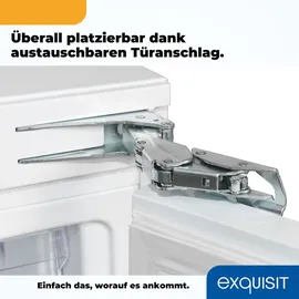 Exquisit UKS140-V-FE-010E Einbaukühlschrank (138 l, 823 mm hoch)