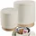 Tectake Sitzhocker mit Stauraum 48 x 48 x 48 cm Beige