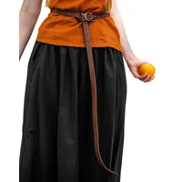 Leonardo Carbone® Unisex Wikinger Ledergürtel mit keltischen Knoten Merle - Ledergürtel Herren, Mittelalter Kleidung, Gürtel Damen, LARP, Karneval, Cosplay, Hobbit - 100% Echtleder Cognac - 180.0 cm