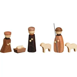 Seiffener Volkskunst Christi Geburt 6-teilig Höhe 7 cm