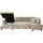 trends by hg Wohnlandschaft Polyester U-Form 3-Sitzer Beige