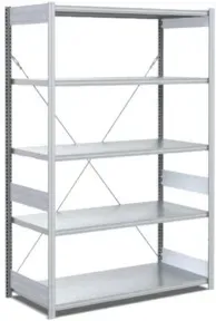 Bito Fachbodenregal Typ:EL mit 5 Fachböden L1058xH2000xT624 mm, Grundfeld 100 kg verzinkt