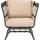 Garden Pleasure Paros beige, B:69,5cm H:150cm T:83cm, Kissenbezug: 100% Polyester, Sessel, Relaxsessel, BxTxH: 69,5x83x150 cm, überdacht