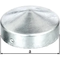 Pfostenkappe Ø 80 Mm Rund Flache Form Feuerverzinkt