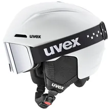 Uvex Viti Set Helm Mit Visier - White matt 54-58 cm