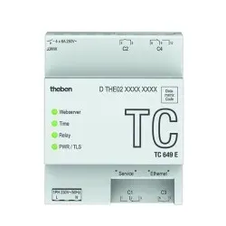 Theben 6490130 Digitale LAN-Zeitschaltuhr/Astro-Zeitschaltuhr mit Jahresprogramm TC 649 E