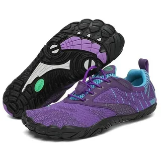 SAGUARO Free I (flexible Sohle, breite Zehenbox) violett - Damen Barfußschuh 41 EU