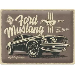 Blechschild Ford Mustang