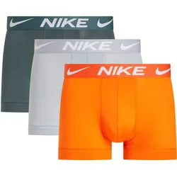 Trunk NIKE UNDERWEAR Gr. L (50), orange (orange, wlf gry, vintage grn) Herren Unterhosen mit kontrastfarbenem Logoschriftzug