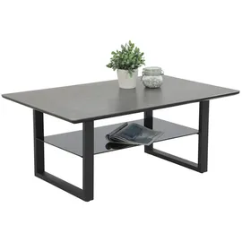 Möbel Boss Arne Schwarz Glas 105 x 45 x 105 cm