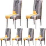 6-teiliges Set - Esszimmerstuhlhussen, Moderne Elastische Und Strapazierfähige Stuhlhussen, Dehnbare Stuhlhussen Für Hochzeitsdekoration, Hotel,