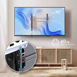 ONKRON TV Wandhalterung 32-70 60 kg, schwarz-weiß